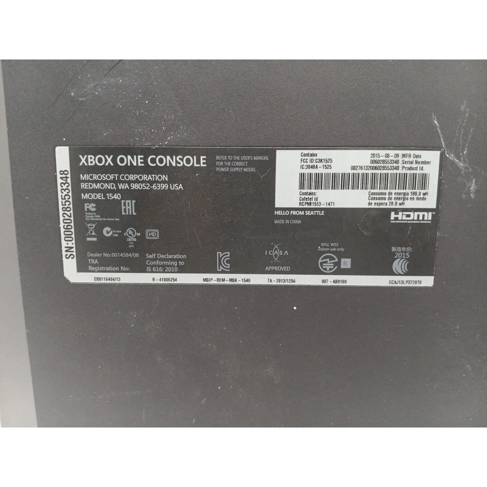 Xbox 1 Console Only For Parts UNTESTED